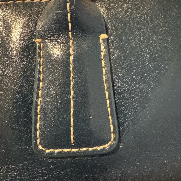 Nordstrom Dark Blue Leather Shoulder Bag - Picture 10 of 10